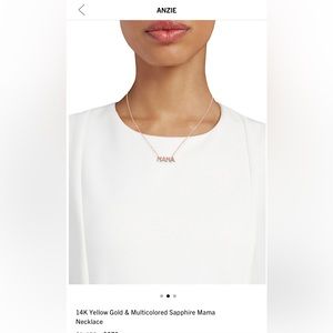 Like new Mama necklace with multi colored sapphires